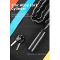 Bicycle Lock Zinc Alloy Durable Chain Motorcycle Anti-Theft Lock Reflective Multifunctional Durable